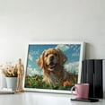 thumbnail image 3 of Diamond Art Kits for Adults, Happy Dog In Flower FieldDiamond Painting Kits for Beginners, Frameless Round 5D Full Drill Diamonds Art Pictures Gem Art Crafts Home Decor Gifts, 3 of 8