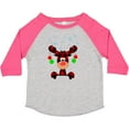 thumbnail image 3 of Inktastic Cute Flannel Reindeer with Christmas Bulbs and Snowflakes Boys or Girls Toddler T-Shirt, 3 of 5