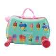 thumbnail image 4 of Bunblic Valise à Chevaucher pour Enfants, Bagage Rigide à Roulettes, Léger et Portable, Bagage de Cabine pour Enfants, Cadeau pour la Journée des Enfants, Crème, 4 of 8