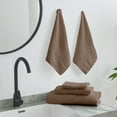 thumbnail image 4 of Gogreen 100% Cotton Bath Towel Sets of 4 Pieces, 4 Bath Towels, Highly Absorbent Towels for Bathroom, Gym, Hotel (Brown), 4 of 8