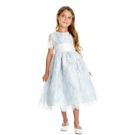 Sweet Kids Little S Blue French Lace Dupioni Flower Dress Sweet Kids Little S Blue French Lace Dupioni Flower Dress