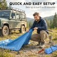 thumbnail image 4 of Outsunny Car Awning Camping Tent Waterproof 11.5 x 8ft, Light Blue, 4 of 10