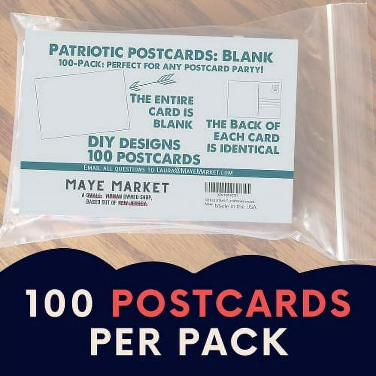 4 x 6 Blank White Postcards USPS compliant (mailable) 50 per pack