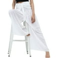 thumbnail image 4 of Txlixc Pantalones Mujer, Color Sólido/Patrones Impresos Cintura Alta Amarrar Pantalones Largos Sueltos para Primavera Otoño, S/M/L/XL/XXL Txlixc Estilo de ocio, 4 of 7