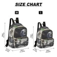 thumbnail image 2 of FORMRS Mini Backpack Purse for Women Travel Daypack Casual Shoulder Bag, Space Earth, 2 of 7