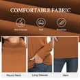 thumbnail image 5 of Asklazy Women's Turtleneck Sweater Long Sleeve Cozy Warm Casual Lightweight Soft Pullover Jumper Tops,US Size,Caramel,S, 5 of 8