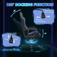 thumbnail image 4 of BUPPLEE Ergonomic High Back Gaming Chair, 360 Degree Swivel Height Adjustable Gaming Chair, 4 of 10