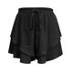 thumbnail image 5 of Krdevn Women's Pleated Wide Leg Shorts Summer Elastic Waist Beach Casual Shorts Lightweight Loose Fit High Waist Stretch Pockets Breathable,Size M, 5 of 5
