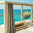 thumbnail image 3 of Yescom 54x96 Outdoor Curtain Panel Tab Top Drape UV30+ Pergola Porch Garden 1 Piece, 3 of 9