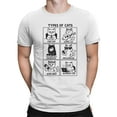 thumbnail image 2 of Types of Cats Illustrated Humor Men's T-shirt, 2 of 3