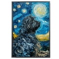 thumbnail image 2 of Bergamasco Sheepdog Dog Starry Night Canvas Wall Art Prints, Dog Art Canvas Painting Poster,Pet Canvas Painting Puppy Artwork 8x12 inches, 2 of 6