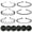 Black - Metal Wavy & Smooth - 6pcs, variant on 6 Pack Metal Headbands – Non-Slip Wavy Hair Bands for Men & Women – Adjustable Elastic Sports Headband for Gym, Running, Face Wash & Daily Skincare – Sleek Black Hair Hoop Accessories