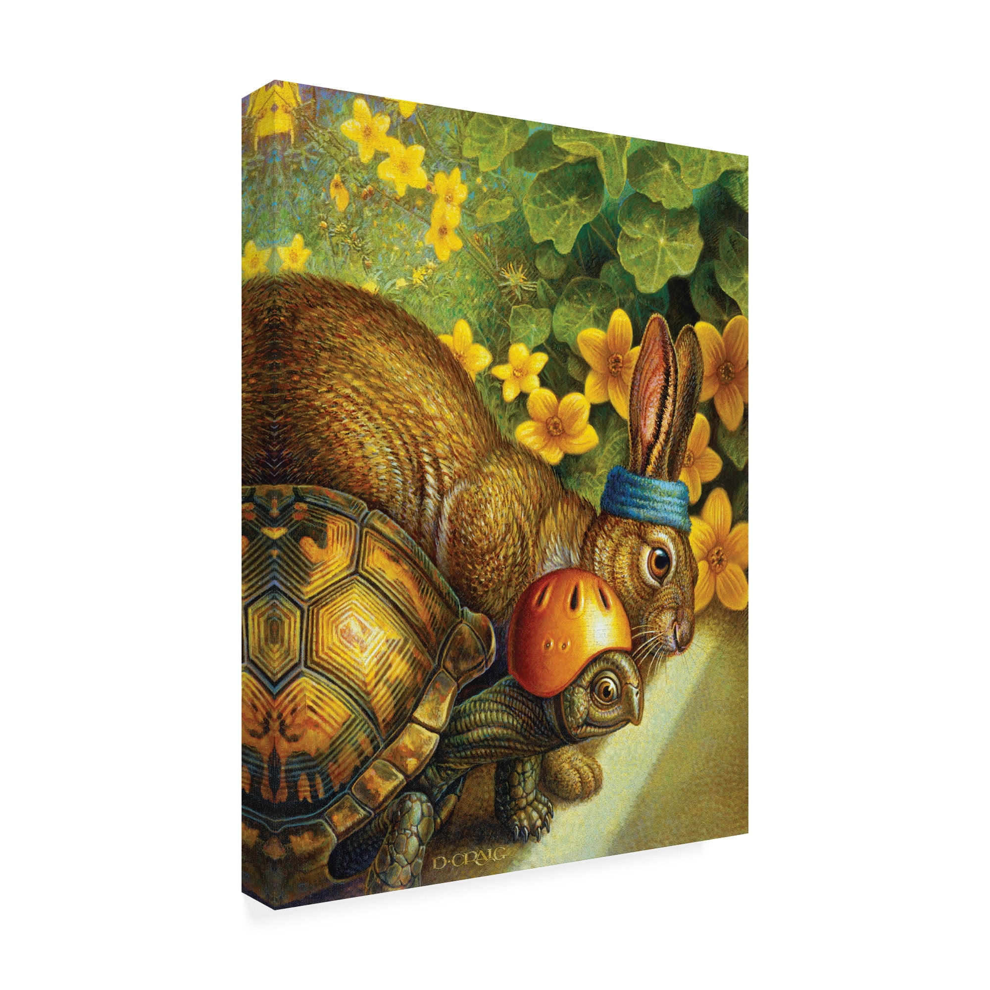 Trademark Fine Art 'Tortoise And Hare' Canvas Art by Dan Craig