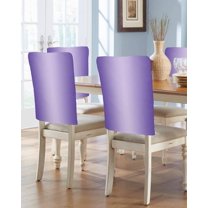 nqOlkjepod Purple Ombre Chair Covers Set of 4, Decorative Chair Back Cover, Modern Gradient Abstract Art Dining Room Chair Slipcovers Removable Chair Protectors Covers for Party Banquet