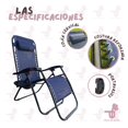 thumbnail image 3 of Camastro Gravedad Cero Azul Plegable Reclinable Exterior, 3 of 5