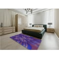 thumbnail image 4 of Ahgly Company Indoor Square Patterned Bright Purple Area Rugs, 3' Square, 4 of 6