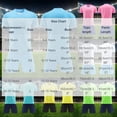 thumbnail image 3 of Boys Athletic Wear Ndbuld Children's Short Sleeve Top With Elastic Waist Shorts Sportswear And Soccer Set For Middle And Big Kids Blue XS, 3 of 8
