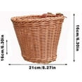 thumbnail image 4 of ERDOUY Childrens Wicker Bike Basket, Bike Basket Front Large,Bike Basket Kids Adult Handmade Bicycle Baskets for Boys and Girls Bicycles, Kids Bicycle Accessory, 4 of 4