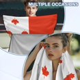 thumbnail image 6 of Garronmavis Canada Maple Leaf Car Seat Towel Cover 1 PC Sweat Resistant for Post Workout Easy 1 Minute Installation Includes Storage Bag Fits Cars SUVs Trucks Sedan Van, 6 of 9