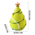 thumbnail image 6 of Vibrant Sports Ball Christmas Tree Decor, Mini Tennis Shaped Xmas Tree with Colorful String Lights Figurine Decoration, Cute Holiday Decor for Dad Sports Lovers Home Office Man Cave Party Tabletop, 6 of 6