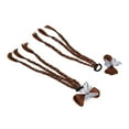 thumbnail image 4 of Braid Hair Extension, High Temperature Silk Hair Extension 2 Pcs with 2 Bow Wig Clips for Styling Deep Brown,Light Brown, 4 of 7
