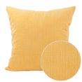 thumbnail image 4 of Funda de Almohada uxcell para sofá Diseño de Banda de Terciopelo Amarillo 26 x26, 4 of 9