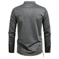 thumbnail image 4 of pstuiky Camisas de manga larga abrigadas para hombre, Suéter informal de manga larga con cuello redondo y cordón ajustable de color liso para hombre camisetas de hombre s, 4 of 9