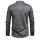 thumbnail image 4 of pstuiky hombres de manga larga, Suéter informal de manga larga con cuello redondo y cordón ajustable de color liso para hombre camisetas de hombre m, 4 of 9
