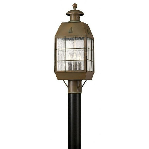 Hinkley Lighting - Nantucket - Brass Outdoor Lantern Fixture in