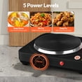thumbnail image 2 of Hot Plate, Electric Stove for Cooking, 2000W Countertop Double Burner with Adjustable Temperature and Handles,Cooktop for RV/Home/Camp, Easy to Clean,Compatible for All Cookwares, 2 of 8