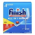 thumbnail image 1 of Finish Dishwasher Detergent Pods, All In 1 Max, Lemon, 55 Tablets, 1 of 4