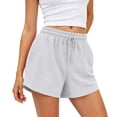 thumbnail image 4 of Womens Sweat Shorts Summer Casual Loose Athletic Workout Drawstring Comfy Running Shorts Beach Vacation Clothes, S, 4 of 5