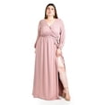 thumbnail image 1 of Vestido elegante de manga larga Roman Fashion /Tallas Extras, 2009 (Mauve) rosa 38, 1 of 6