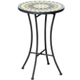 thumbnail image 1 of Outsunny Mosaic Table, Round Patio Table for Garden, Yellow, 1 of 10