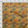 thumbnail image 3 of oneOone Polyester Spandex Yellow Fabric Tropical Leaf With Texture Craft Projects Decor Fabric Printed By The Yard 56 Inch Wide, 3 of 4