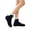 Black, variant on Womens Cable Knit Fuzzy Lined Slipper Socks, Indoor Winter House Socks, Black