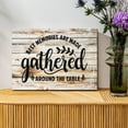 thumbnail image 5 of Dining Room Wall Art Gather Signs for Home Decor Kitchen Pictures Wall Decor Rustic Gather Sign for Wall Decorations Inspirational Saying Quotes Canvas Poster Farmhouse Textured Artwork Framed 12x16", 5 of 6
