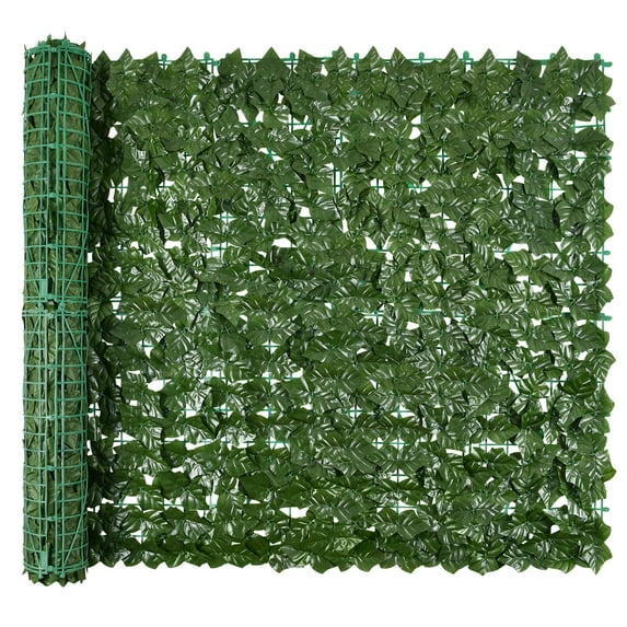Coolmade 118x78.7in Artificial Faux Ivy Hedge Privacy Fence Screen for Outdoor Decor - Green