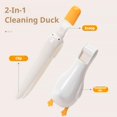 thumbnail image 5 of 2PCS Duck-Shaped Drain Hair Remover Tool – ABS Bathroom Sink & Shower Drain Cleaner, Contactless Hair Catcher & Scraper, Easy Storage Design, 5 of 7