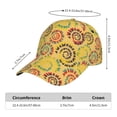 thumbnail image 5 of Kdxio Unisex Colourful Tie Dye 1 Pattern Baseball Cap Unisex Washed Classic Adjustable Hat, 5 of 5