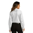 thumbnail image 2 of Port Authority LW808 Ladies Long Sleeve SuperPro React Twill Shirt , Strong Blue, S, Womens Button Down Shirts, 2 of 4