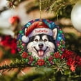 thumbnail image 6 of Alaskan Malamute Ornament for Xmas 2025, Personalized Alaskan Malamute Dog Stained Glass Style Ornaments, Alaskan Malamute Wearing Christmas Hat Ornament, Gift for Alaskan Malamute Lover Dad Mom, 6 of 7