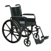 Cirrus IV Lightweight Dual Axle Wheelchair with Adjustable Arms, Detachable Full Arms, Swing Away Footrests, 18" Seat