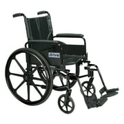 Cirrus IV Lightweight Dual Axle Wheelchair with Adjustable Arms, Detachable Full Arms, Swing Away Footrests, 18" Seat