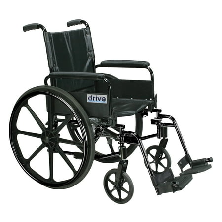 Cirrus IV Lightweight Dual Axle Wheelchair with Adjustable Arms, Detachable Full Arms, Swing Away Footrests, 18" Seat