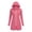 Watermelon Red, variant on Women's UPF 50+ Long Shirts Jackets Side Split Zip up Hooded Shirts with Pockets SPF Long Sleeve Beach Vacation Bathing Hoodies Jackets Green Medium