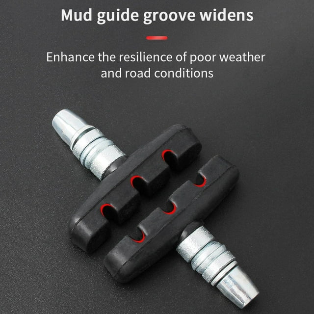 Bike V Brake Pad Replacement V-Brake Folding Bike Blocks Brakes Caliper Rubber Shoes Pads