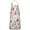White Christmas Cookie, variant on White Christmas Candy Cane Pattern Apron-Garden Aprons for Women with Pockets-Cotton Linen Waterproof Kitchen Cooking Gardening Aprons Adjustable for Kitchen,Cooking,BBQ and Salon 33"x27"
