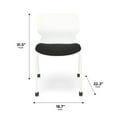 thumbnail image 4 of HON Basyx Contempo Guest Chair, 2 Pack, White/Black (BSX412VA10W), 4 of 16