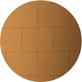 thumbnail image 1 of Ahgly Company Indoor Round Patterned Mahogany Brown Area Rugs, 4' Round, 1 of 6